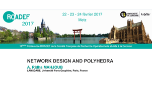 A. Ridha Mahjoub : Network Design and Polyhedra