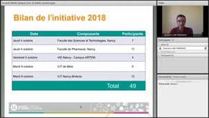 ARCHE Campus Tour 2018 - Séminaire en ligne (23/10/2018)