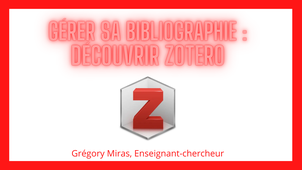Gérer sa bibliographie avec Zotero