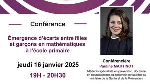 Émergence d’écarts entre filles et garçons en mathématiques à l’école primaire - Pauline Martinot