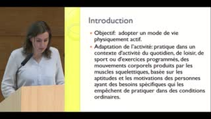 La prescription d'activité physique  adaptée