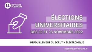 Elections universitaires des 22 et 23 novembre / dépouillement