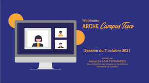 ARCHE Campus Tour 2021 - nouveautés de la plateforme