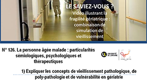 ECN 126 - Personne âgée malade - Vidéo combinaison de simulation de vieillissement