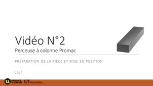 PERCEUSE PROMAC - FIXER UNE PIECE