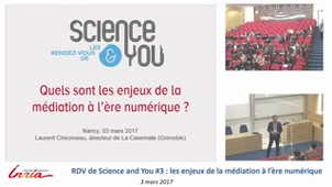 Rendez-vous de Science and You #3  Conférence de Laurent Chicoineau