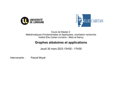 Graphes aléatoires et applications - 30-03-2023