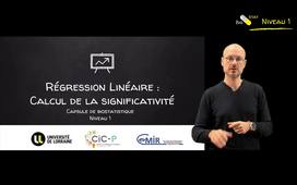 Régression linéaire - Calcul de la significativité