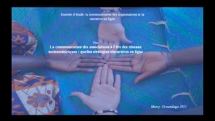 Marcy Delsione Ovoundaga : La communication des associations à l'ère des réseaux socionumériques : quelles stratégies discursives en ligne ?