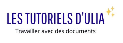 Travailler avec des documents