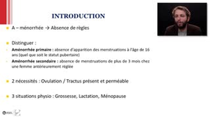 ECN 040 - Aménorrhée