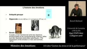 Gestion du Stress et de la performance - 01 - Histoire des émotions