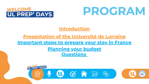 UL Prep' Days for Erasmus Mundus students - Webinar 1