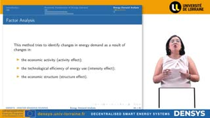 2.9 Energy Demand Analysis- Factor Analysis