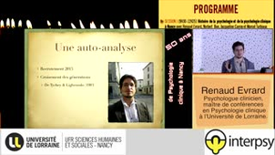 Retour sur 50 ans de formation à la psychologie clinique à l'Université de Nancy