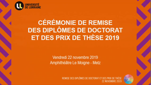 Ouverture de la cérémonie 2019