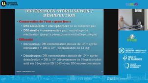 DUPIAS UE5 - Principes autour de la stérilisation des DMR