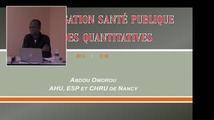 Révision UE « Méthodes d'investigation quantitatives et qualitatives en santé publique » (TD), Abdou OMOROU