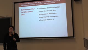 [Séminaire ATILF] Fabiana Komesu : Processus de textualisation verbo-visuelle dans des pratiques de littéracies universitaires : le cas des « Internet memes »