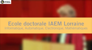 Cérémonie de rentrée solennelle de l'Université de Lorraine 2014 - Ecole doctorale IAEM