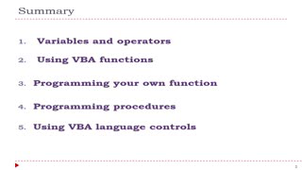 VBA Part 2-Programming language