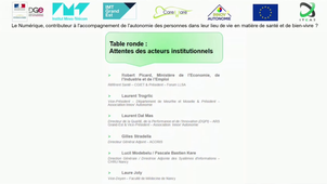 Table ronde ; Attentes des acteurs institutionnels