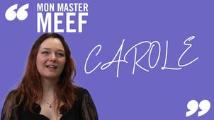 Mon master MEEF IP : Carole Bohême