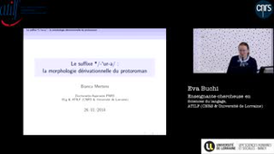 [Séminaire ATILF] Bianca Mertens :  Le suffixe */-'ur-a/ : recherches sur la morphologie dérivationnelle du protoroman