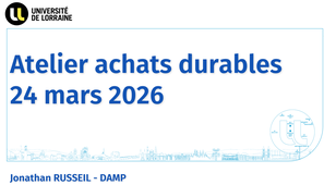 Atelier achat durable du 24 mars 2026