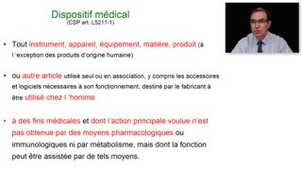 Partie 1 - Dispositifs médicaux  (Stéphane Gibaud)