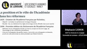 La position et le rôle de l'Académie dans les réformes