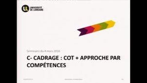 C - Cadrage : COT + Approche par compétences (Hélène BOULANGER)