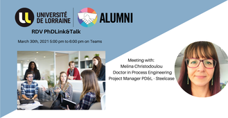 RDV PhDLink&Talk avec Melina CHRISTODOULOU sur les 