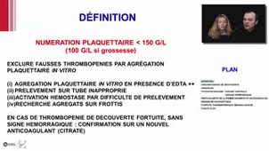 ECN 210 - Thrombopénies chez l'adulte et chez l'enfant