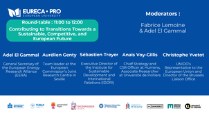 EURECA-PRO Review Week - European panel discussion exploring the concept of sustainable competitiveness at multiple levels