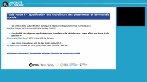 La démocratie sociale à l’épreuve du modèle économique des plateformes