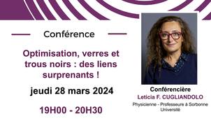 Verres, optimisation et trous noirs : des liens surprenants ! - Leticia Cugliandolo