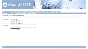 Tutoriel Télétravail : annuler une journée de télétravail dans Agatte