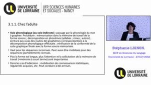 Mise en place des compétences orthographiques : éléments de psycholinguistique