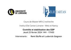 Contrôle et stabilisation des EDP - 23-02-2024 8H