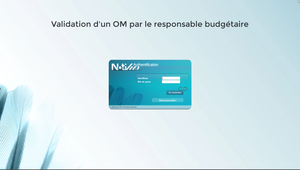 Validation d'un OM par le responsable budgétaire