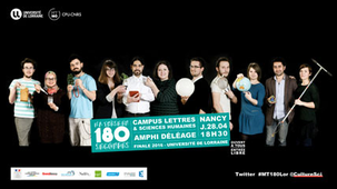 Ma thèse en 180 secondes - Finale de l'Université de Lorraine