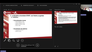 Staps (S1) Histoire générale des STAPS  Présentation des différentes filières Part.1_Pluralité sportive