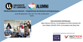 [Webconférence Alumni] Expériences de docteurs entrepreneurs