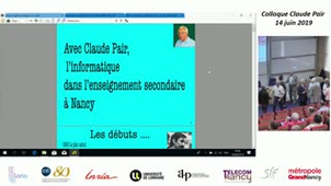 Colloque Claude Pair part 1