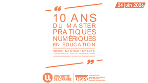 Master Pratiques Numériques en Éducation : Table ronde