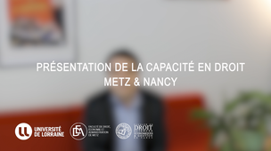 La capacité en droit à l'Université de Lorraine