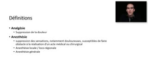 Partie 1 - Anesthésiques locaux - F. Dupuis