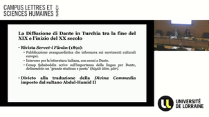 COLLOQUE INTERNATIONAL - LA MONDIALISATION DE DANTE II :  AIRES EXTRA-EUROPÉENNES - 10 10 2024