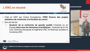 Jean-Pierre Bourguignon : L'ERC, bilan de 10 ans et perspective